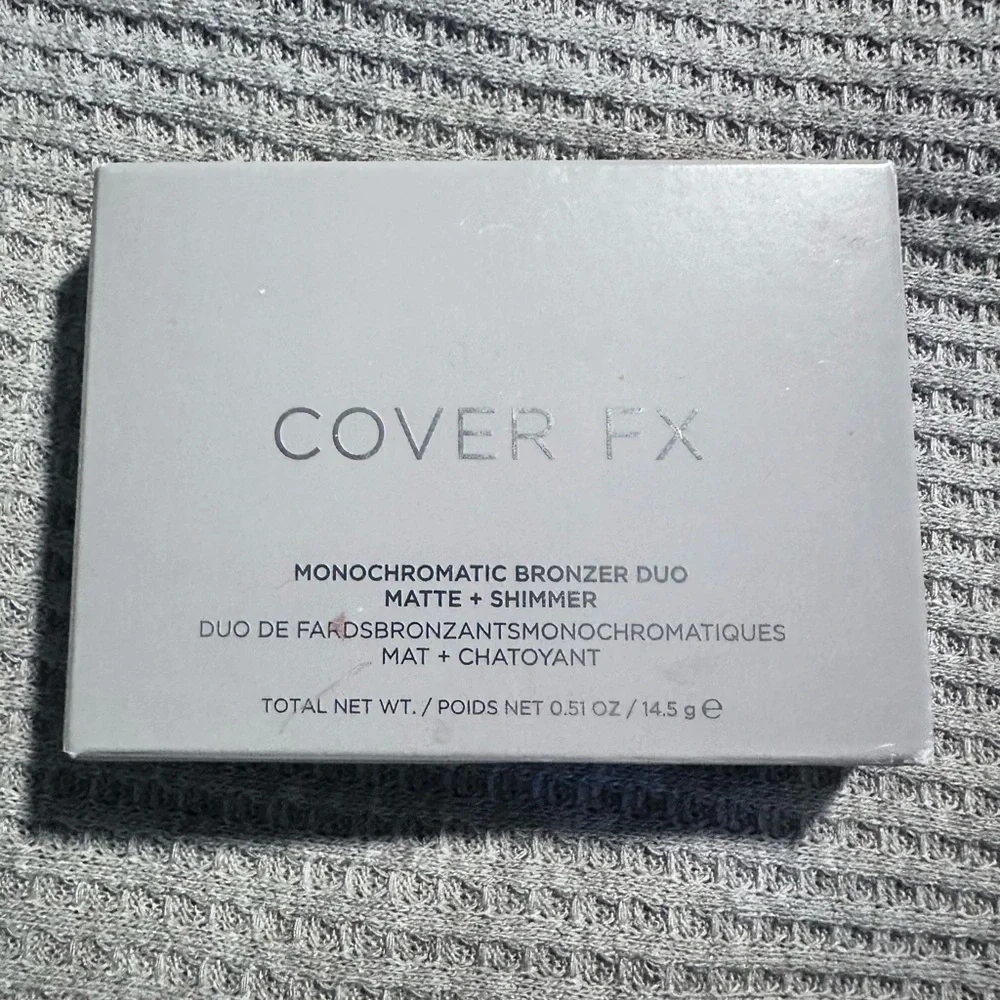 Cover FX Monochromatic Bronzer Duo Suntan Bronze Matte Shimmer! New in box!